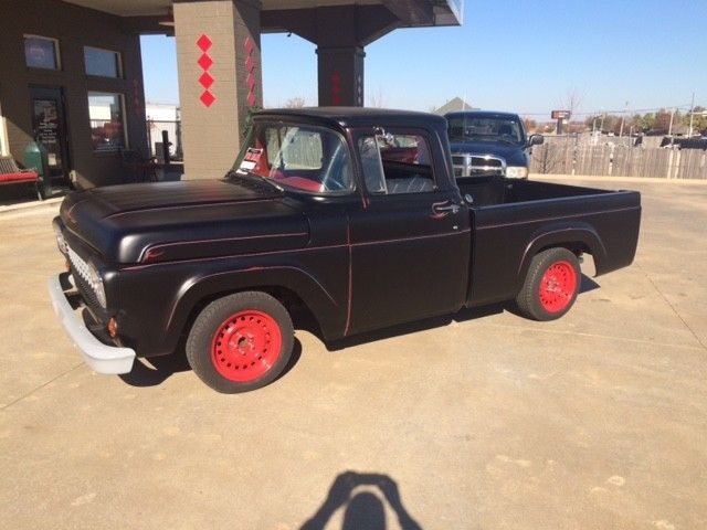 1958 Black Ford F-100 Standard Cab Pickup