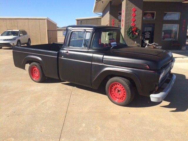 1958 Black Ford F-100 Standard Cab Pickup