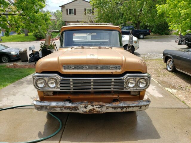 1958 Brown Ford F-100 Standard Cab Pickup