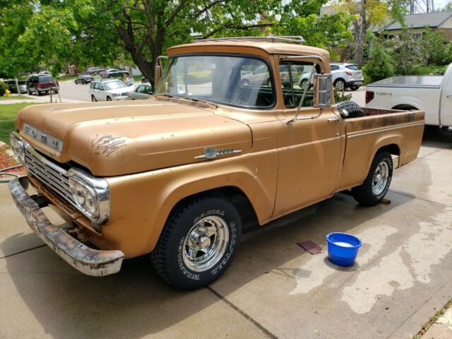 1958 Brown Ford F-100 Standard Cab Pickup