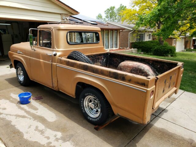 1958 Brown Ford F-100 Standard Cab Pickup