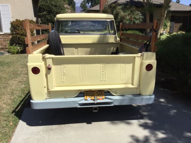 1958 Pale yellow Ford F-100 Standard