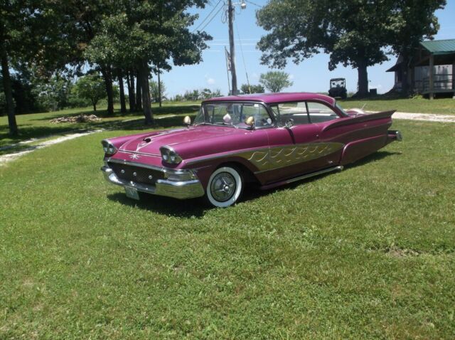 1958 Purple Ford Fairlane 2 dr. hardtop