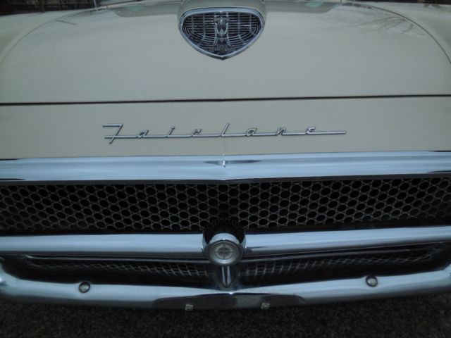 1958 White Ford Fairlane Sedan