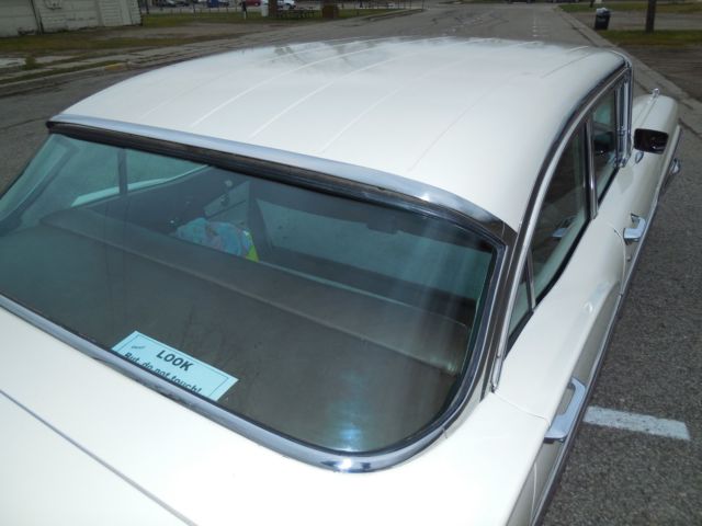 1958 White Ford Fairlane Sedan