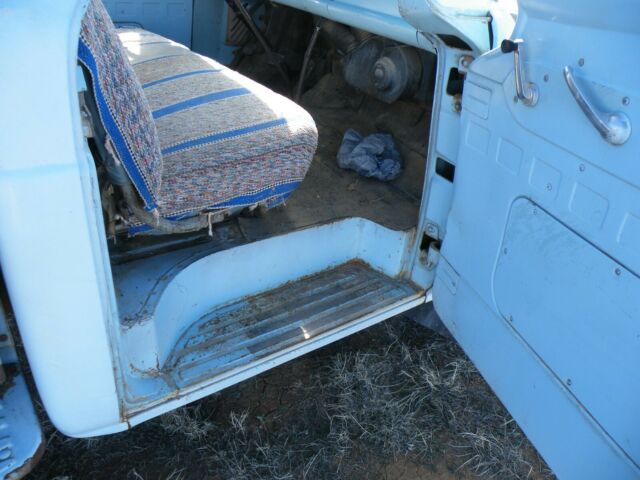 1958 Blue Ford F-350 Extended Crew Cab Pickup