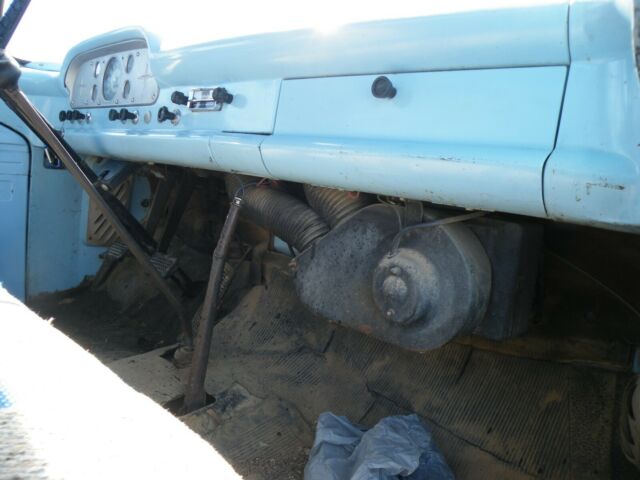 1958 Blue Ford F-350 Extended Crew Cab Pickup