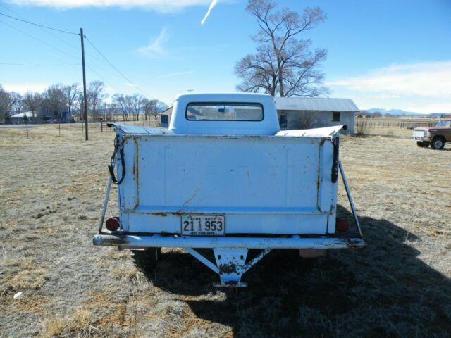 1958 Blue Ford F-350 Extended Crew Cab Pickup