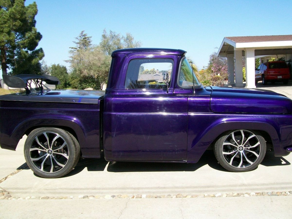 1958 Purple Ford F-100 Standard Cab Pickup
