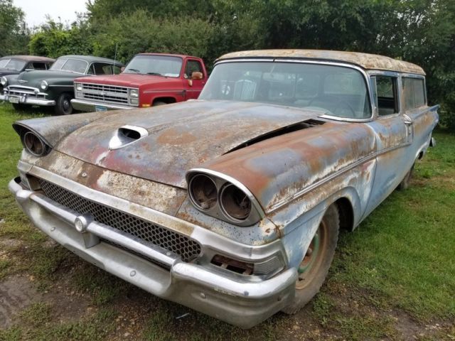 1958 Blue Ford Ranch Wagon Wagon