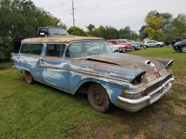 1958 Blue Ford Ranch Wagon Wagon