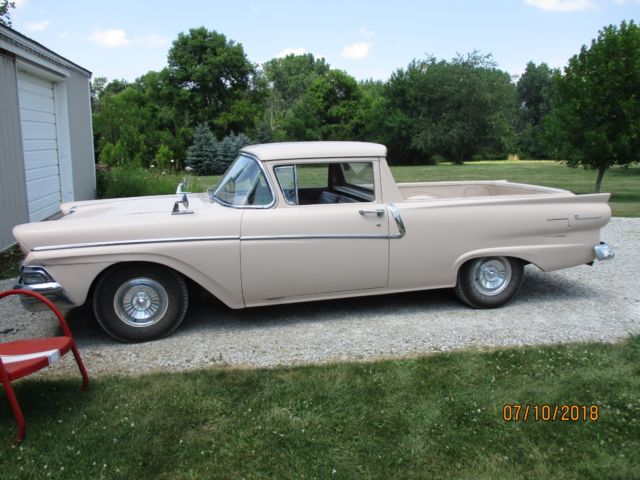 1958 Tan Ford Ranchero Car/Pickup