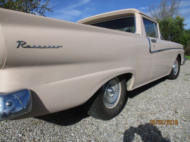 1958 Tan Ford Ranchero Car/Pickup