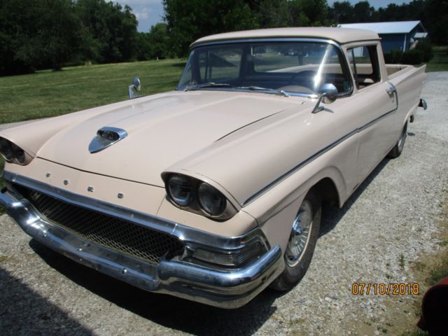 1958 Tan Ford Ranchero Car/Pickup
