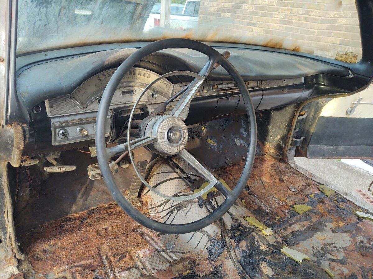 1958 Black Ford Skyliner Convertible