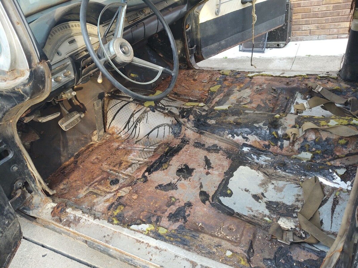 1958 Black Ford Skyliner Convertible