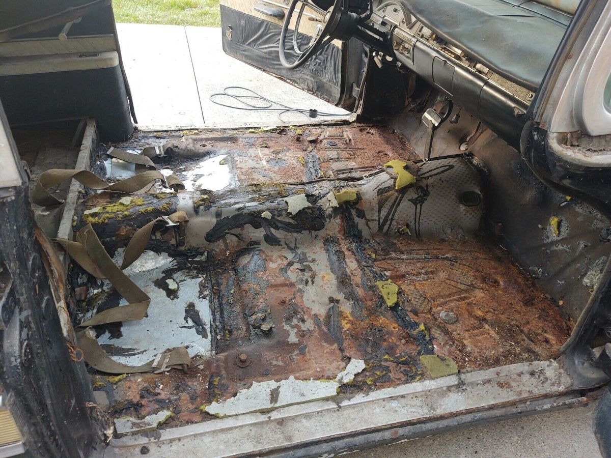1958 Black Ford Skyliner Convertible