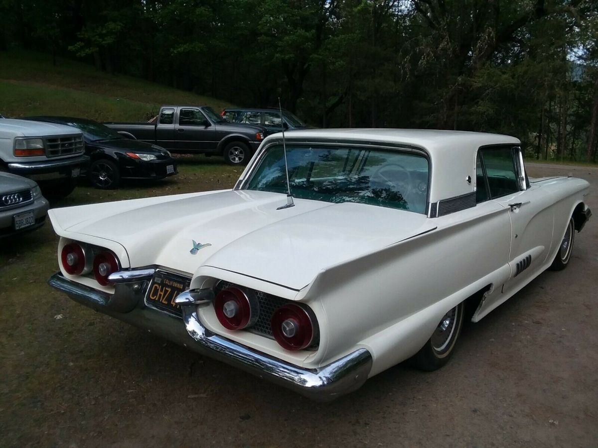 1958 White Ford Thunderbird Coupe