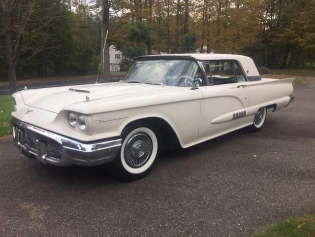 1958 White Ford Thunderbird Coupe