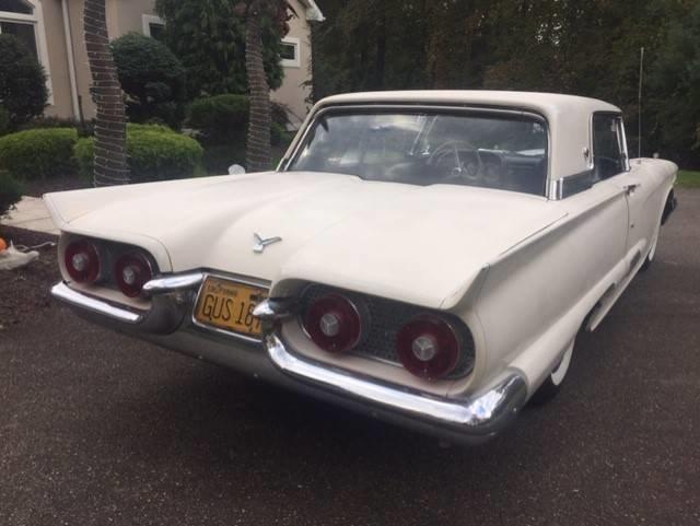 1958 White Ford Thunderbird Coupe