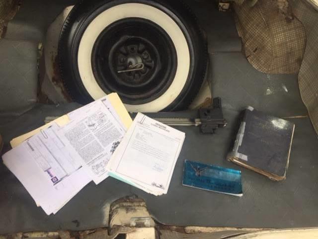 1958 White Ford Thunderbird Coupe