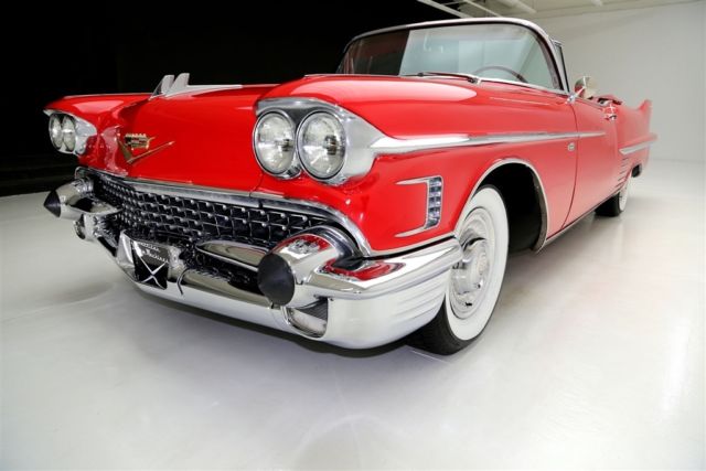 1958 Red Cadillac Series 62 Convertible Convertible