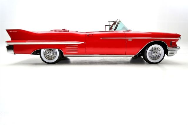 1958 Red Cadillac Series 62 Convertible Convertible