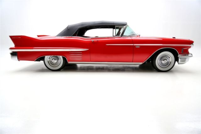 1958 Red Cadillac Series 62 Convertible Convertible