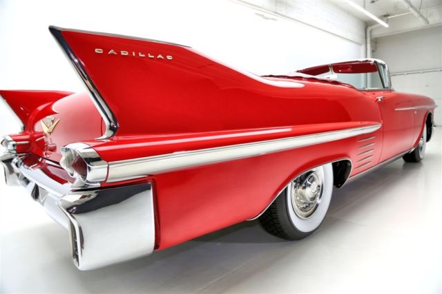 1958 Red Cadillac Series 62 Convertible Convertible