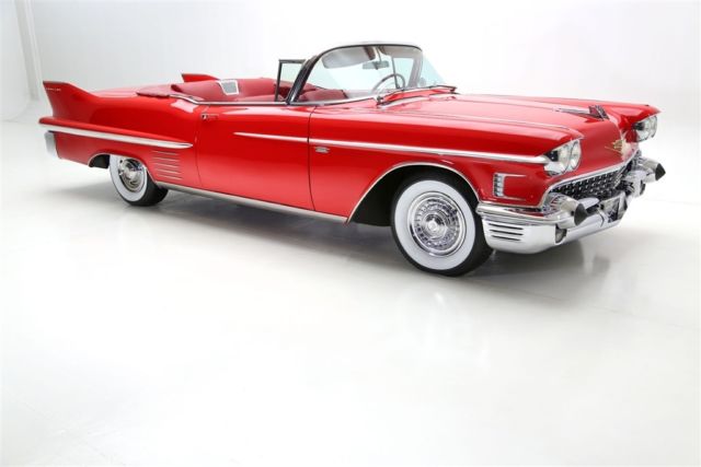 1958 Red Cadillac Series 62 Convertible Convertible