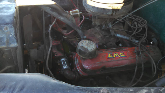 1958 Original green repainted black GMC Other pickup long bed