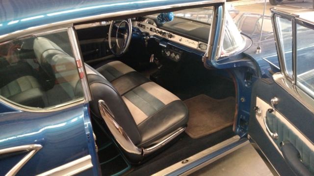 1958 Blue Chevrolet Impala Coupe