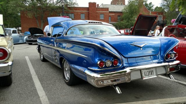 1958 Blue Chevrolet Impala Coupe