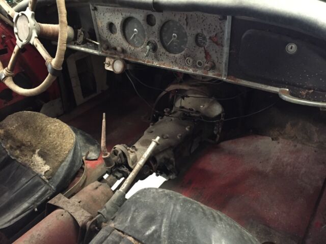 1958 Red Jaguar XK150 ots Convertible