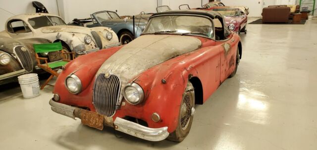 1958 Red Jaguar XK150 ots Convertible