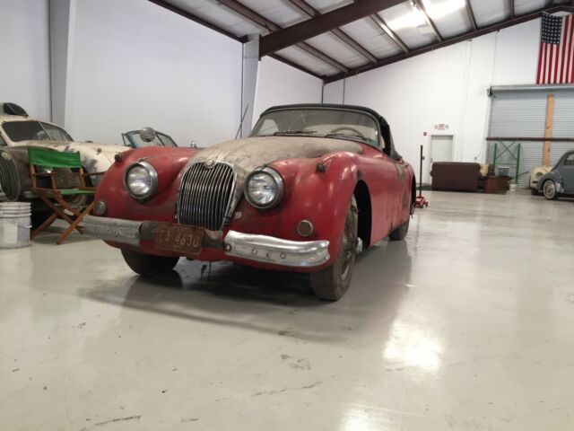 1958 Red Jaguar XK150 ots Convertible