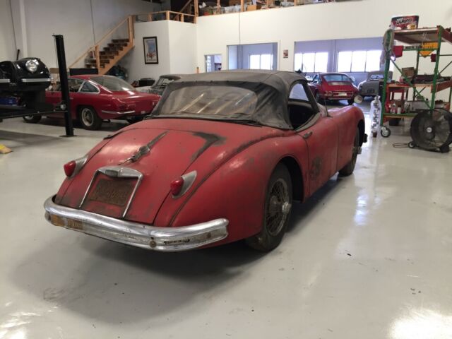 1958 Red Jaguar XK150 ots Convertible