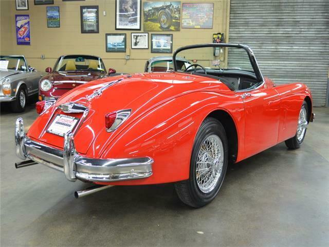 1958 Red Jaguar XK-150 S 3.4 Roadster Convertible