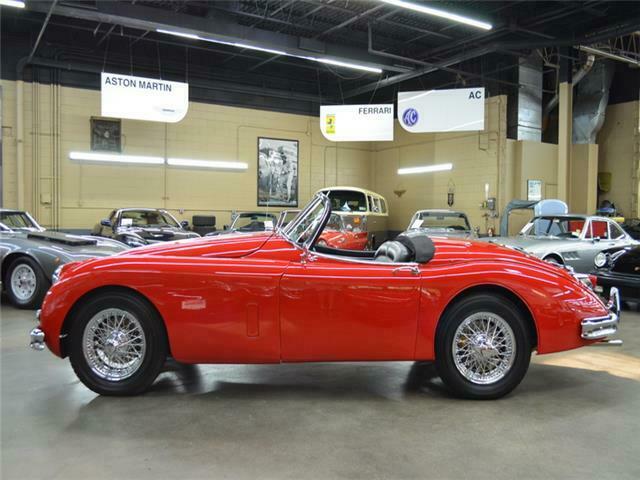 1958 Red Jaguar XK-150 S 3.4 Roadster Convertible
