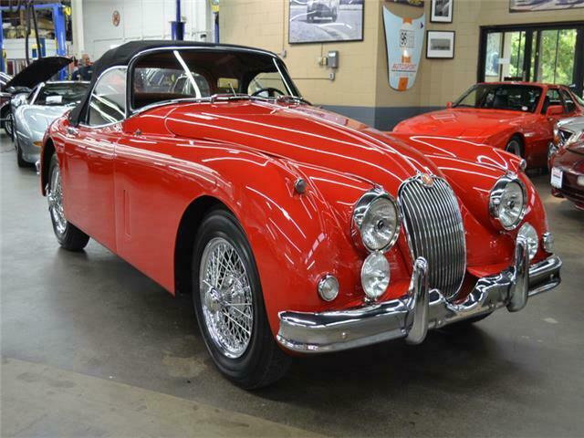1958 Red Jaguar XK-150 S 3.4 Roadster Convertible