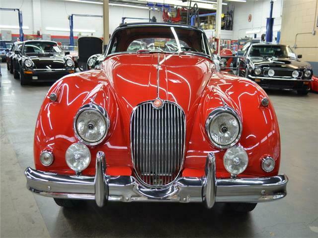 1958 Red Jaguar XK-150 S 3.4 Roadster Convertible