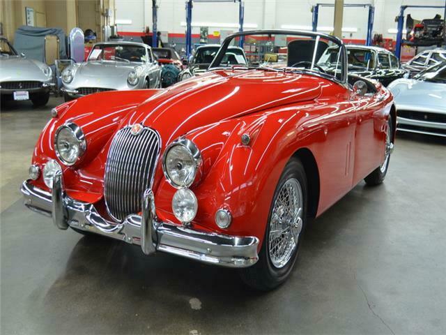 1958 Red Jaguar XK-150 S 3.4 Roadster Convertible