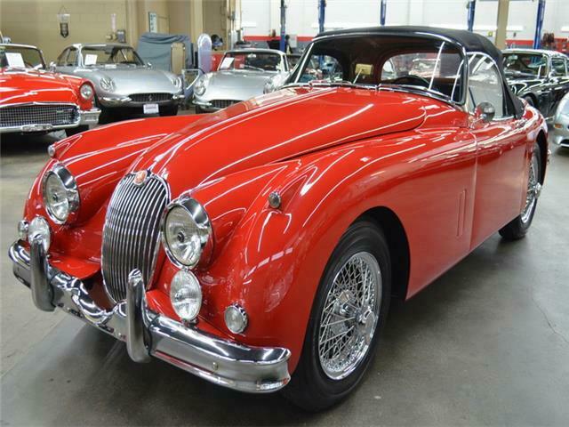 1958 Red Jaguar XK-150 S 3.4 Roadster Convertible