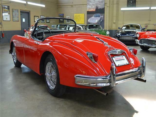 1958 Red Jaguar XK-150 S 3.4 Roadster Convertible