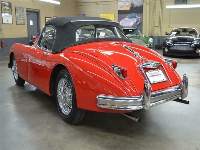 1958 Red Jaguar XK-150 S 3.4 Roadster Convertible