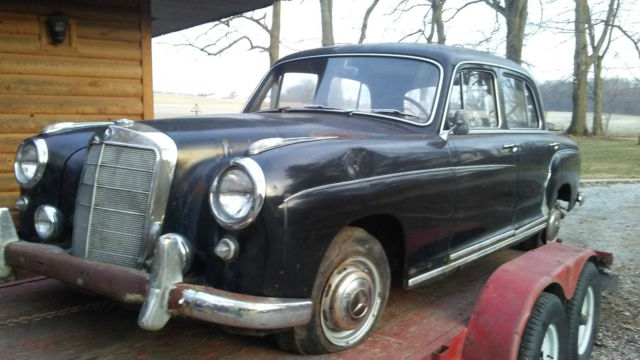 1958 Black Mercedes-Benz 200-Series Coupe 4 door