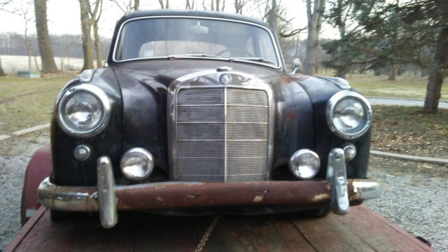 1958 Black Mercedes-Benz 200-Series Coupe 4 door