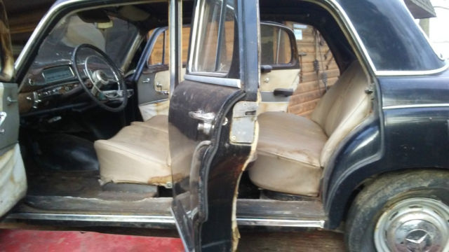 1958 Black Mercedes-Benz 200-Series Coupe 4 door