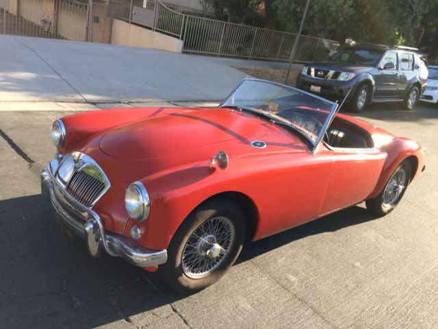1958 Red MG MGA Convertible