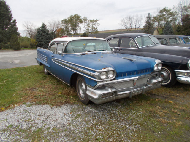 1958 Blue Oldsmobile Eighty-Eight Sedan